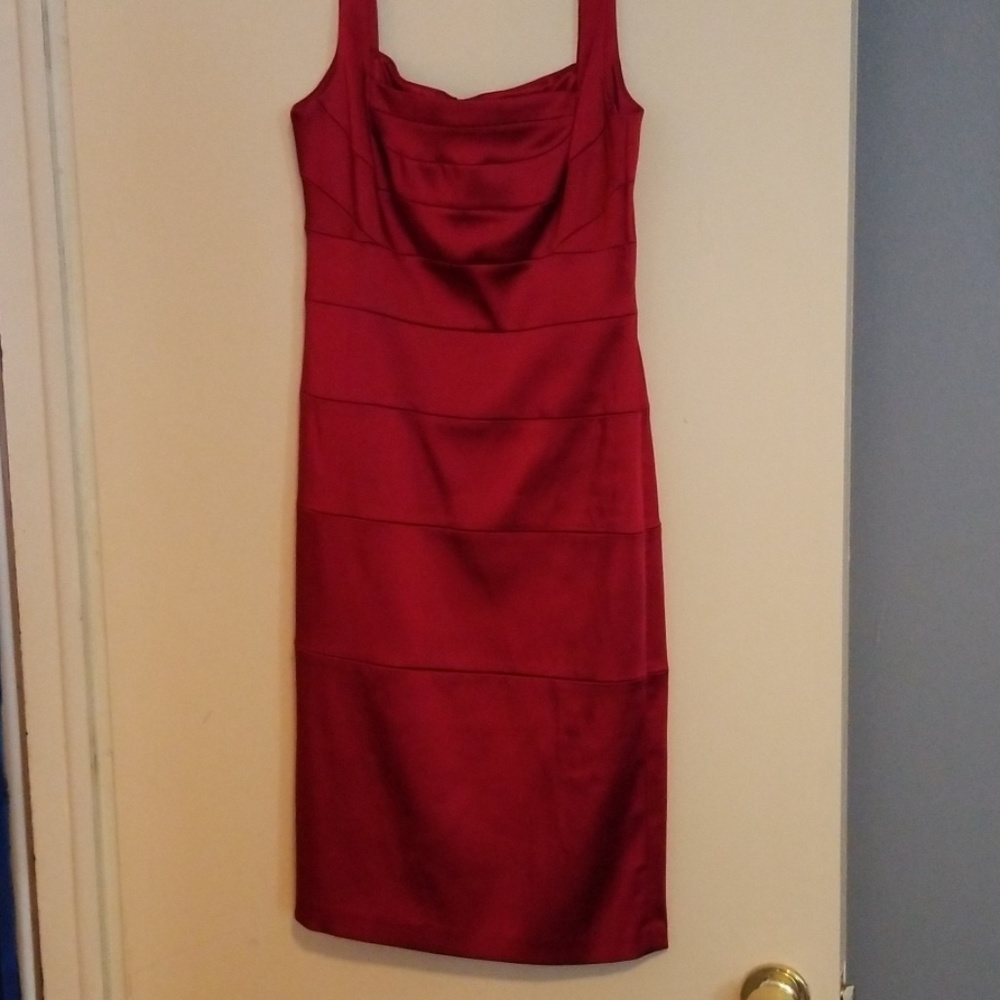 Red cocktail dress